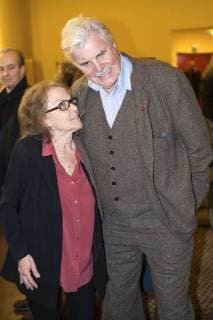 Nicola Lubitsch und Peter Simonischek bei der 60. Verleihung vom Ernst-Lubitsch-Preis 2018 im Kino Babylon. Berlin, 28.01.2018