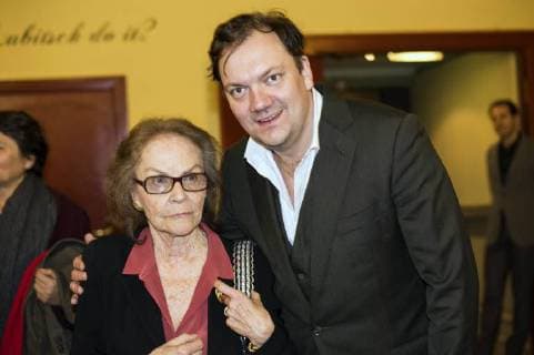 Nicola Lubitsch und Charly Hübner bei der 60. Verleihung vom Ernst-Lubitsch-Preis 2018 im Kino Babylon. Berlin, 28.01.2018