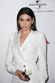 January 29, 2018 - New York, NY, USA - January 28, 2018 New York City..Dua Lipa attending Universal Music Group Grammy after party at Spring Studios on January 28, 2018 in New York City. New York USA  - ZUMAny1_ 20180129_zaf_ny1_007 Copyright: xKristinxCallahanx