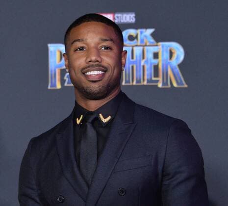 Cast member Michael B. Jordan attends the premiere of the sci-fi motion picture Black Panther at the Dolby Theatre in the Hollywood section of Los Angeles on January 29, 2018. Storyline: T Challa, after the death of his father, the King of Wakanda, returns home to the isolated, technologically advanced African nation to succeed to the throne and take his rightful place as king.  LAP2018012913 JIMxRUYMEN