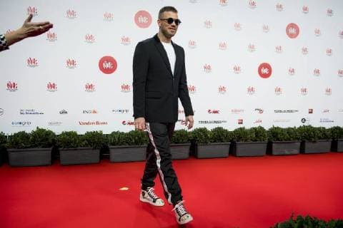 Gerwin Gers Pardoel pictured on the red carpet at the arrival for the eleventh edition of the MIA s (Music Industry Award) award show, in Brussels, Tuesday 30 January 2018. The MIA awards are handed out by the VRT and Kunstenpunt.  JASPERxJACOBS 05286553