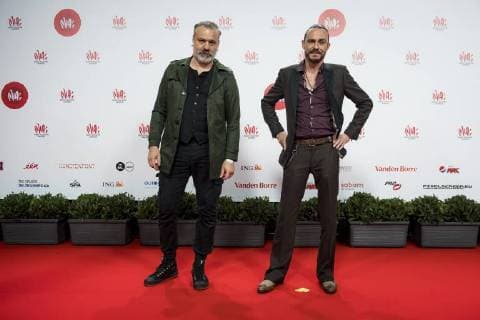 Yves Gaillard and Tijs Vanneste aka Van Echelpoel pictured on the red carpet at the arrival for the eleventh edition of the MIA s (Music Industry Award) award show, in Brussels, Tuesday 30 January 2018. The MIA awards are handed out by the VRT and Kunstenpunt.  JASPERxJACOBS 05286562