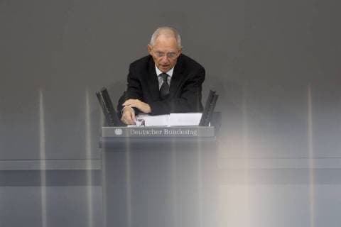 Deutschland, Berlin, Bundestag, Gedenkstunde des Deutschen Bundestages zum Tag des Gedenkens an die Opfer des Nationalsozialismus, Rede von Bundestagspräsident Wolfgang Schäuble CDU, 31.01.2018 *** Germany Berlin Bundestag ceremony of remembrance of the German Bundestag for the day of remembrance of the victims of national socialism speech by Bundestag President Wolfgang Schäuble, CDU 31 01 2018