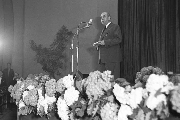 Ernst Reuter auf der Berlinale 1951 1. Internationale Filmfestspiele Berlin. Berlin, 15.06.1951 *** Ernst Reuter at the Berlinale in 1951 1 International Film Festival Berlin Berlin 15 06 1951 Foto:xFilmweltx xFuturexImage
