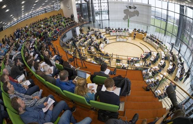 31.01.2018, Parlamentssitzung, Sächsischer Landtag, Dresden, Regierungserklärung, Ministerpräsident Michael Kretschmer, CDU, Dresden Sachsen Deutschland *** 31 01 2018 Parliament session Saxon Landtag Dresden Declaration of Government Minister Michael Kretschmer, CDU Dresden Sachsen Germany