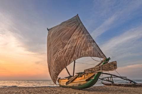 Negombo Beach, Oruwa, Colombo, Western Province, Sri Lanka, Asia