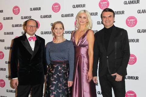 Moritz von Laffert, Andrea Ketterer, Stefanie Neureuter, Andre Pollmann, Glammy Award 2018 im Neuraum in Muenchen am 01.02.2018