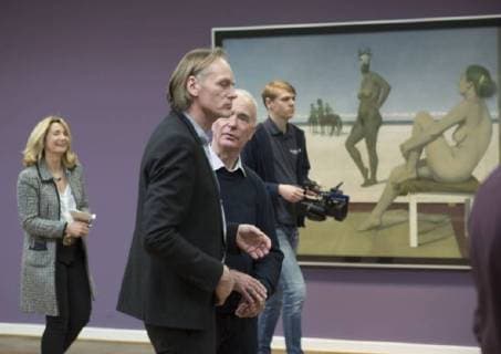 Presserundgang in der Kunsthalle Rostock zur Werkschau des Leipziger Künstler Erich Kissing vom 4. Februar bis 1. Mai 2018 unter dem Titel Erich Kissing und Kerstin. Maler und Modell mit etwa 60 Gemälden von Erich Kissing. Ein zweiter Teil der Ausstellung thematisiert die Bedeutung des Leipziger Modells Kerstin für Kissing und eine Reihe weiterer Künstler, darunter Michael Triegel und Günter Rössler. Rostock