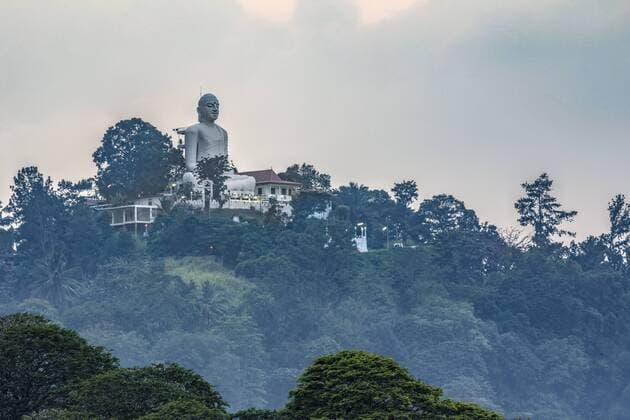 Kandy, Bahiravakanda Buddha, Central Province, Sri Lanka, Asia