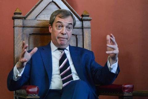 Themen der Woche Bilder des Tages February 2, 2018 - Dublin, Ireland - Nigel Farage, a British politician and the former leader of the UK Independence Party, takes part in a Quastions and Answers meeting with students at Trinity College Historical Society on Anglo-Irish relations and the future of Europe. .On Friday, 2 February 2018, in Dublin, Ireland. Dublin Ireland  - ZUMAn230 20180202_zaa_n230_420 Copyright: xArturxWidakx