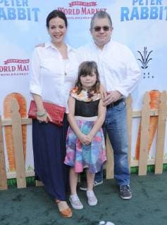 February 3, 2018 - Los Angeles, CA, U.S. - 03 February 2018 - Los Angeles, California - Meredith Salenger, Alice Oswalt, Patton Oswalt. Peter Rabbit Los Angeles Premiere held at The Grove. Photo Credit: Birdie Thompson AdMedia Los Angeles U.S. - ZUMAa123 20180203_zaa_a123_096 Copyright: xBirdiexThompsonAdmediax