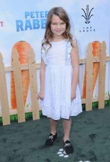 February 3, 2018 - Los Angeles, CA, U.S. - 03 February 2018 - Los Angeles, California - Raegen Revord. Peter Rabbit Los Angeles Premiere held at The Grove. Photo Credit: Birdie Thompson AdMedia Los Angeles U.S. - ZUMAa123 20180203_zaa_a123_090 Copyright: xBirdiexThompsonAdmediax