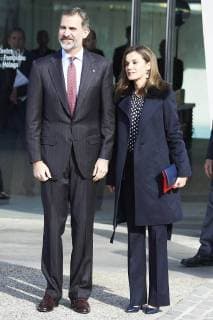 06-02-2018 Spain Queen Letizia and King Felipe during the presentation of the Golden Medals to the Fine Arts Merit at the Centre Pompidou in Malaga No Spain  Copyright: xPPE THORTONx