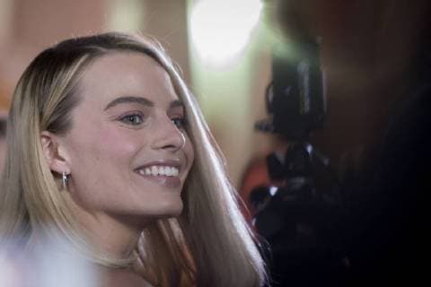 February 8, 2018 - Santa Barbara, California, U.S - MARGOT ROBBIE arrives at the Arlington Theater to receive the Santa Barbara International Film Festival s Outstanding Performers of the Year Award for her role in I, Tonya Santa Barbara U.S. - ZUMAm162 20180208_zap_m162_008 Copyright: xErickxMadridx