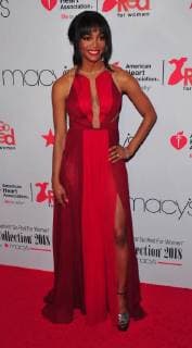 NEW YORK, NY - February 8: Rachel Lindsay at the Red Dress Go Red For Women Fashion Show at Hammerstein Ballroom on February 8, 2018 in New York City Copyright: xJohnxPalmerx