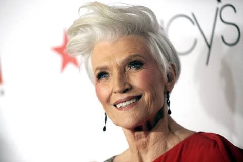 Maye Musk bei der Red Dress Collection 2018 Fashion Show während der New York Fashion Week im Hammerstein Ballroom. New York, 08.02.2018
