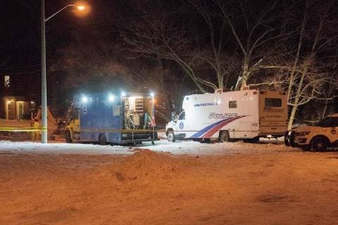 February 13, 2018 - Toronto, CAN., 13 Feb 2018 - A Toronto Police forensic anthropologist began excavating a property related to Bruce McArthur, 66. McArthur has been charged with five counts of first-degree murder in the disappearances of Andrew Kinsman, Selim Esen, Majeed Kayhan, Soroush Mahmudi and Dean Lisowick. Police have used ground-penetrating radar, and cadaver dogs, to locate additional areas at the Mallory Crescent home that a forensic anthropologist will begin excavating this week.VICTOR BIRO via ZUMA Wire - ZUMAb167 20180213_zap_b167_004 Copyright: xVictorxBirox