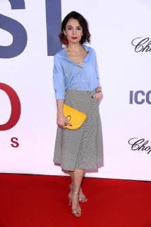 Nadine Warmuth beim Young ICONs Award im Spindler & Klatt in Berlin am 14.02.2018