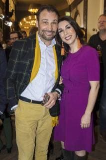 Alexander-Klaus Stecher und Judith Williams bei der Verleihung des Blaue Blume Award 2018 im Restaurant Grosz. Berlin, 14.02.2018