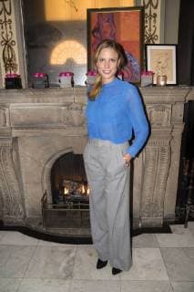 Isabel Thierauch bei der Verleihung des Blaue Blume Award 2018 im Restaurant Grosz. Berlin, 14.02.2018