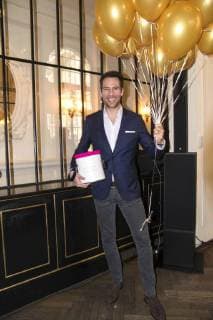 Alexander Mazza bei der Verleihung des Blaue Blume Award 2018 im Restaurant Grosz. Berlin, 14.02.2018