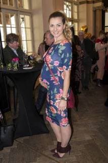 Jessica Boehrs bei der Verleihung des Blaue Blume Award 2018 im Restaurant Grosz. Berlin, 14.02.2018
