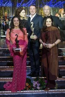 Christine Neubauer, Matilda De Angelis, Sebastian Koch, Klaus J. Behrendt und Elisabeth Lanz beim Notte delle Stelle Premio Bacco 2018 während der Berlinale 2018 im Hotel Maritim. Berlin, 16.02.2018