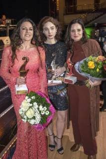Christine Neubauer, Matilda de Angelis und Elisabeth Lanz beim Notte delle Stelle Premio Bacco 2018 während der Berlinale 2018 im Hotel Maritim. Berlin, 16.02.2018