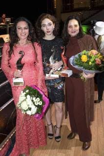 Christine Neubauer, Matilda de Angelis und Elisabeth Lanz beim Notte delle Stelle Premio Bacco 2018 während der Berlinale 2018 im Hotel Maritim. Berlin, 16.02.2018