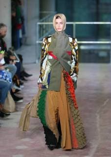 February 17, 2018 - London, United Kingdom - TOGA - Catwalk - LFW February 2018. A model walk the runway at the TOGA show during London Fashion Week February 2018 at BFC Show Space. London United Kingdom - ZUMAs197 20180217_zaa_s197_040 Copyright: xRahmanxHassanix xSopaxImagesx