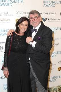 Gisbert L.Brunner (Uhrenexperte) mit Ehefrau, Inhorgenta Award Munich 2018 im Postpalast in Muenchen am 18.02.2018