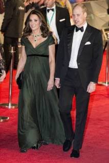 February 18, 2018 - London, London, UK - Pregnant Duchess of Cambridge and the Duke of Cambridge arrives on the red carpet for the EE British Academy Film Awards 2018, held at the Royal Albert Hall. London UK  - ZUMAt138 20180218_zap_t138_002 Copyright: xRayxTangx