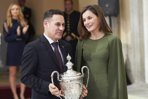 February 19, 2018 - Madrid, Madrid, Spain - Queen Letizia of Spain attend National Sport Awards 2015 at Royal Palace of El Pardo on January 23, 2017 in Madrid, Spain. Madrid Spain  - ZUMAg15_ 20180219_zaf_g15_026 Copyright: xJackxAbuinx
