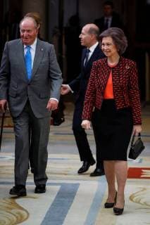 Spain s Emeritus King Juan Carlos, and Emeritus Queen Sofia (R), arrive at the National Sports Awards 2016 ceremony at Pardo Palace in Madrid, Spain, 19 February 2018. Spanish Royals present 2016 National Sports Awards !ACHTUNG: NUR REDAKTIONELLE NUTZUNG!  Copyright: xEmilioxNaranjox GRAF4762 20180219-636546496470121928