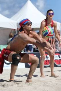 MIAMI BEACH, FL - FEBRUARY 18: Model Beach Volleyball Tournament takes places each year in Miami Beach Oceanfront between 7th and 8th. The free event open to the public features top model agencies, as well as some of the top professional volleyball players across the world, competing in a co-ed beach volleyball tournament. Copyright: xHoo-Me.com xMediaPunchx