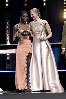 Michaela Coel - United Kingdom and Reka Tenki - Hungary attending the European Shooting Stars 2018 Award Ceremony at the 68th Berlin International Film Festival Berlinale 2018 at Berlinale-Palast on February 19, 2018 in Berlin, Germany. *** Michaela Coel United Kingdom and Reka Tenki Hungary attending the European shooting stars 2018 award ceremony at the Berlin International Film Festival Berlinale 2018 68th at Berlinale Palace on February 19 2018 in Berlin Germany Foto:xC.xNiehausx xFuturexImage