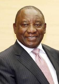 CORRECTED: South African President Ramaphosa Undated photo shows Cyril Ramaphosa, new president of South Africa. Ramaphosa, president of the ruling African National Congress party, was elected on Feb. 15, 2018 after the resignation of Jacob Zuma. 