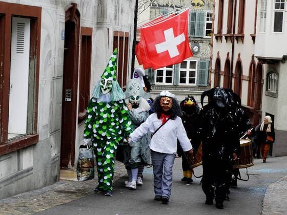 20, 02.2018 Basel Fasnacht,Strassenfasnacht. Bild zeigt Gruppe Drummler und Pfiffer Brauchtum