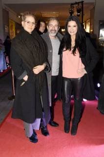 Belen Moana, Gedeon Burkhard und Mariella Ahrens beim 99Fire Films Award 2018 während der Berlinale 2018 im Admiralspalast. Berlin, 21.02.2018