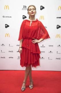 Farina Flebbe beim 99Fire Films Award 2018 während der Berlinale 2018 im Admiralspalast. Berlin, 21.02.2018