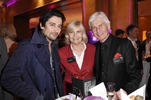 Adrian Can, Yvonne Meisner und Frederic Meisner bei der 15. Verleihung des Best Brands Award im Hotel Bayerischer Hof. München, 21.02.2018