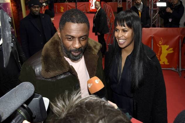 Idris Elba with fiancee Sabrina Dhowre attending the Yardie premiere at the 68th Berlin International Film Festival Berlinale 2018 at Zoo Palast on February 22, 2018 in Berlin, Germany.