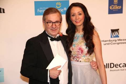 Jan Hofer und Phong Lan bei der Verleihung Goldene Kamera 2018 am 22.02.2018 in Hamburg Goldene Kamera Verleihung 2018 in Hamburg