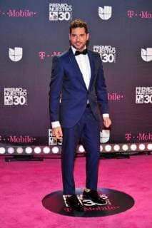 The Spanish singer David Bisbal poses on his arrival to the carpet of the 30th edition of the Lo Nuestro Award to the Latin Music, at the American Airlines Arena in Miami, USA, 22 February 2018. EPA Giorgio Viera Famous and popular Latinos parade in carpet of Lo Nuestro Award !ACHTUNG: NUR REDAKTIONELLE NUTZUNG!  Copyright: xGIORGIOxVIERAx MIA00 20180223-636549517530062082
