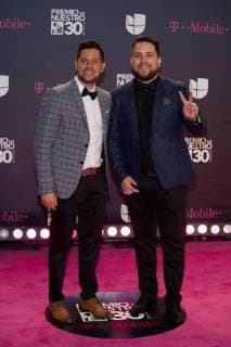 The duo of Cuban artists Los Pichy Boys poses on his arrival to the carpet of the 30th edition of the Lo Nuestro Award to the Latin Music, at the American Airlines Arena in Miami, USA, 22 February 2018. EPA Giorgio Viera Famous and popular Latinos parade in carpet of Lo Nuestro Award !ACHTUNG: NUR REDAKTIONELLE NUTZUNG!  Copyright: xGIORGIOxVIERAx MIA00 20180223-636549518180557062