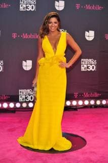 Peruvian journalist Pamela Silva poses on his arrival to the carpet of the 30th edition of the Lo Nuestro Award to the Latin Music, at the American Airlines Arena in Miami, USA, 22 February 2018. Famous and popular Latinos parade in carpet of Lo Nuestro Award !ACHTUNG: NUR REDAKTIONELLE NUTZUNG!  Copyright: xGIORGIOxVIERAx MIA00 20180223-636549555840111071