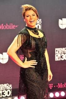 Puerto Rican singer Olga Tanon poses on his arrival to the carpet of the 30th edition of the Lo Nuestro Award to the Latin Music, at the American Airlines Arena in Miami, USA, 22 February 2018. Famous and popular Latinos parade in carpet of Lo Nuestro Award !ACHTUNG: NUR REDAKTIONELLE NUTZUNG!  Copyright: xGIORGIOxVIERAx MIA00 20180223-636549598346099989