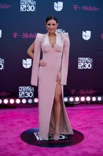 TV host Stephanie Bradford poses on his arrival to the carpet of the 30th edition of the Lo Nuestro Award to the Latin Music, at the American Airlines Arena in Miami, USA, 22 February 2018. Famous and popular Latinos parade in carpet of Lo Nuestro Award !ACHTUNG: NUR REDAKTIONELLE NUTZUNG!  Copyright: xGIORGIOxVIERAx MIA00 20180223-636549599064635989