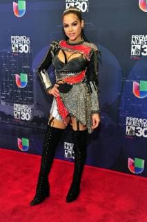Dominican singer Natti Natasha poses in the press room at the end of the 30th edition of the Lo Nuestro Award to the Latin Music, at the American Airlines Arena in Miami, USA, 22 February 2018. Famous and popular Latinos parade in carpet of Lo Nuestro Award !ACHTUNG: NUR REDAKTIONELLE NUTZUNG!  Copyright: xGIORGIOxVIERAx MIA00 20180223-636549621524267989