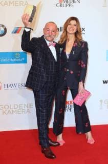 Horst Lichter mit Frau Nada bei der Verleihung der Goldene Kamera in der Messe-Hamburg, Karolinenstrasse Copyright imago stock&people GmbH Tinkeres Datum: 22.02.2018 Goldene Kamera